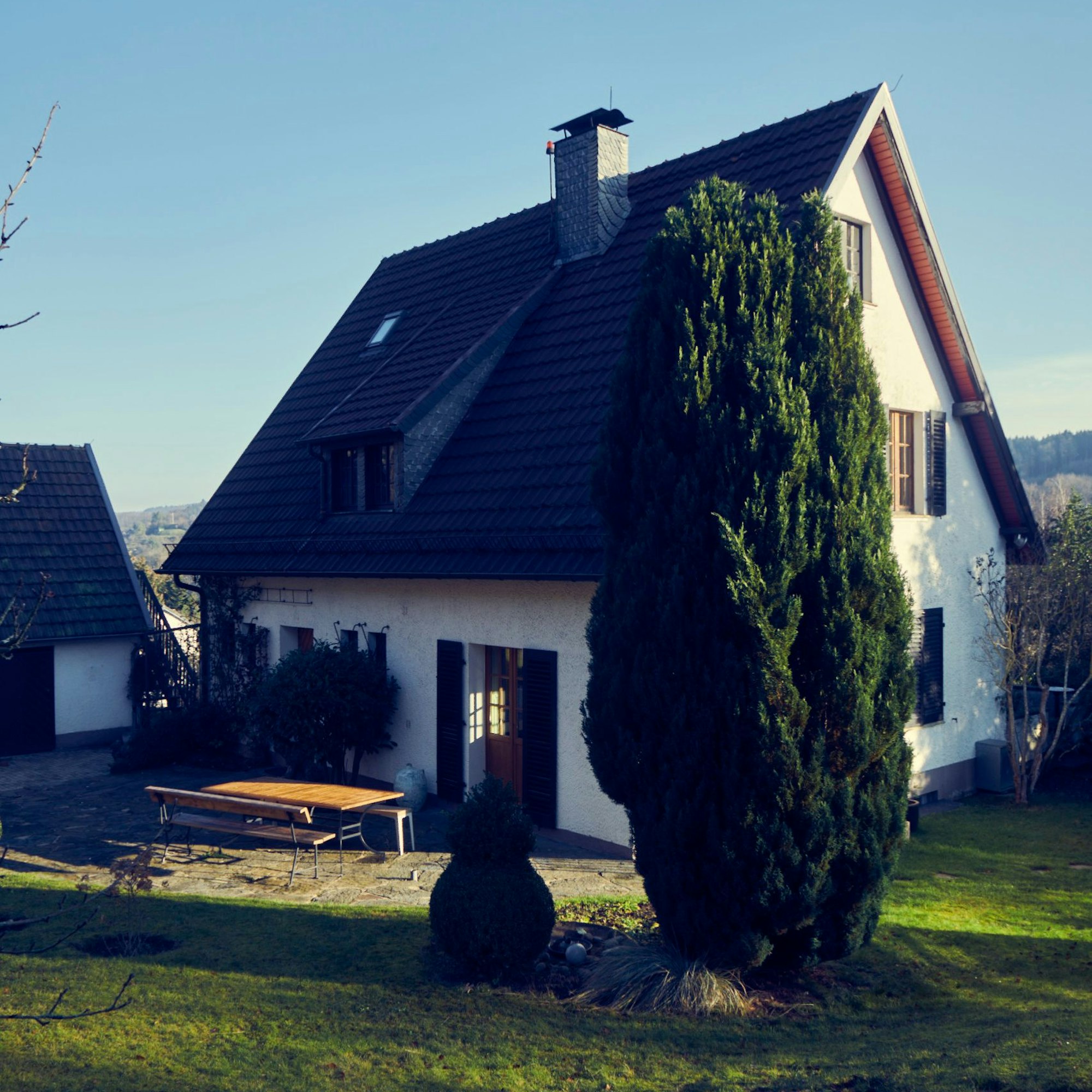 Das Adenauer-Haus in Schleiden von außen.