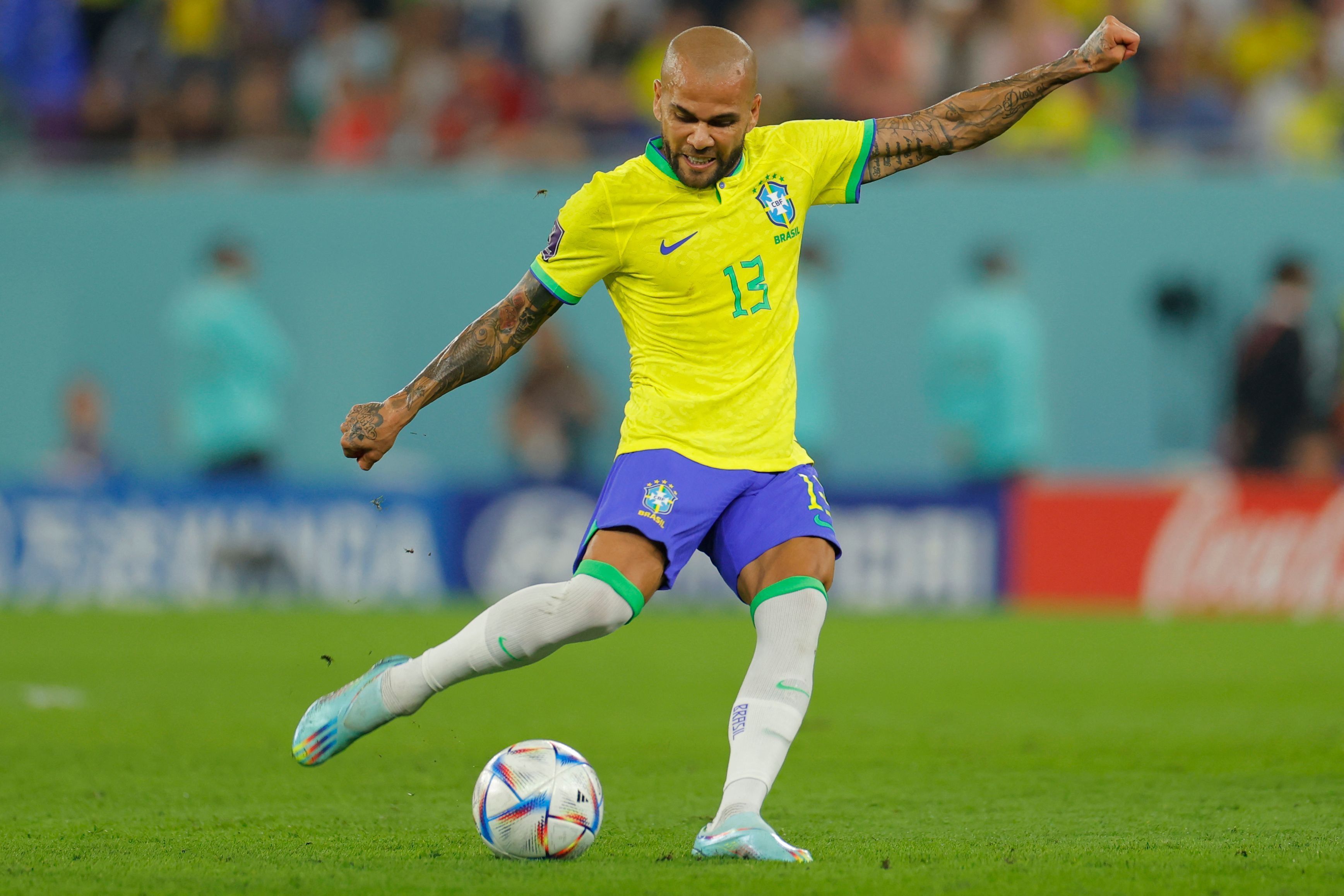 Dani Alves spielte als Rechtsverteidiger 126 Partien für die brasilianische Nationalmannschaft.