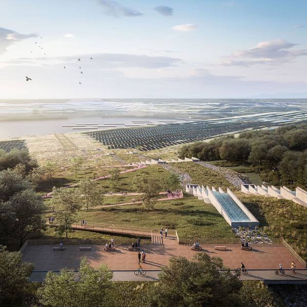 Touristenattraktion Einleitungsbauwerk in Elsdorf. Hier stürzt Rheinwasser in den Tagebau