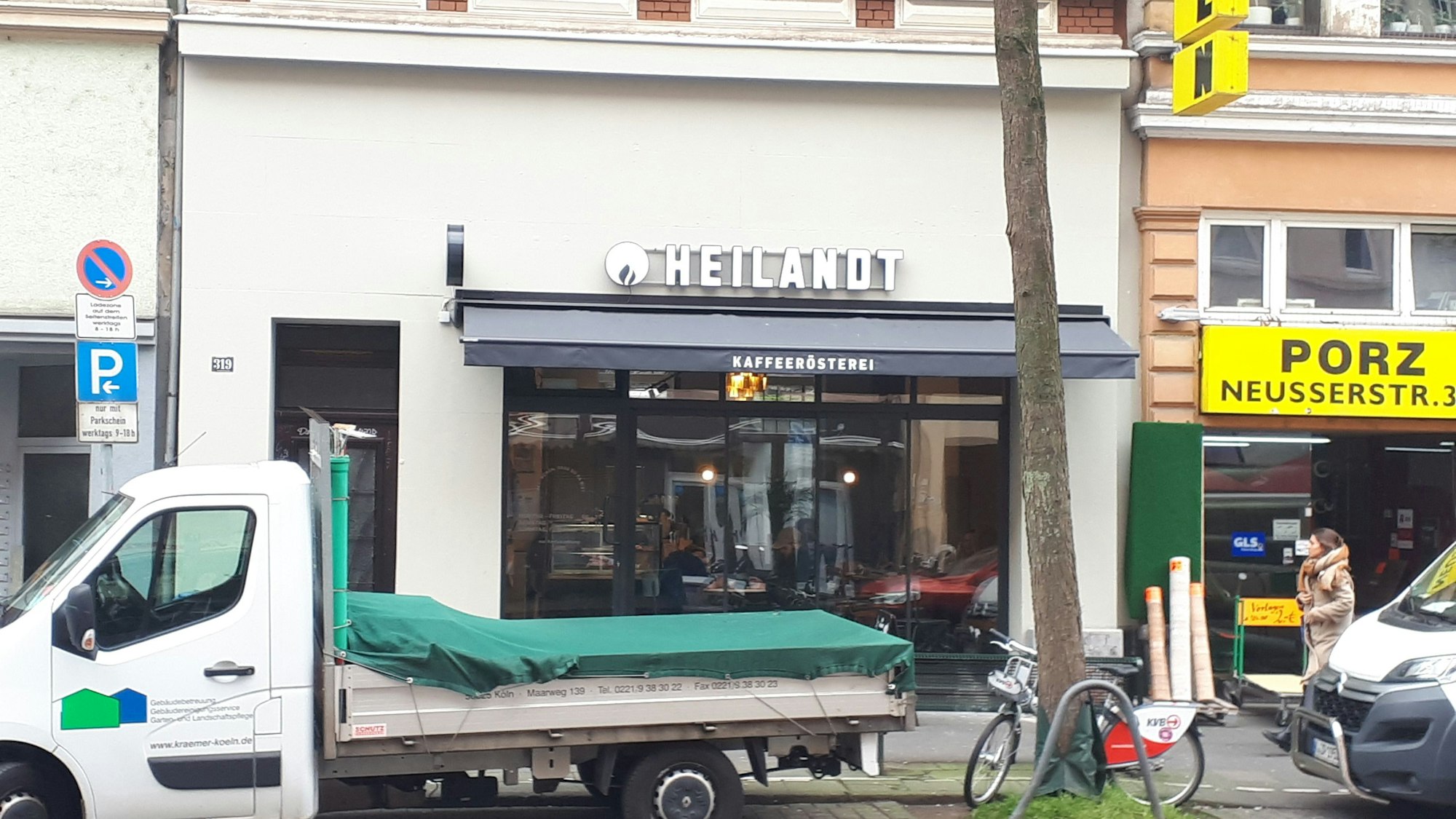 Das Café der Rösterei Heilandt in Nippes