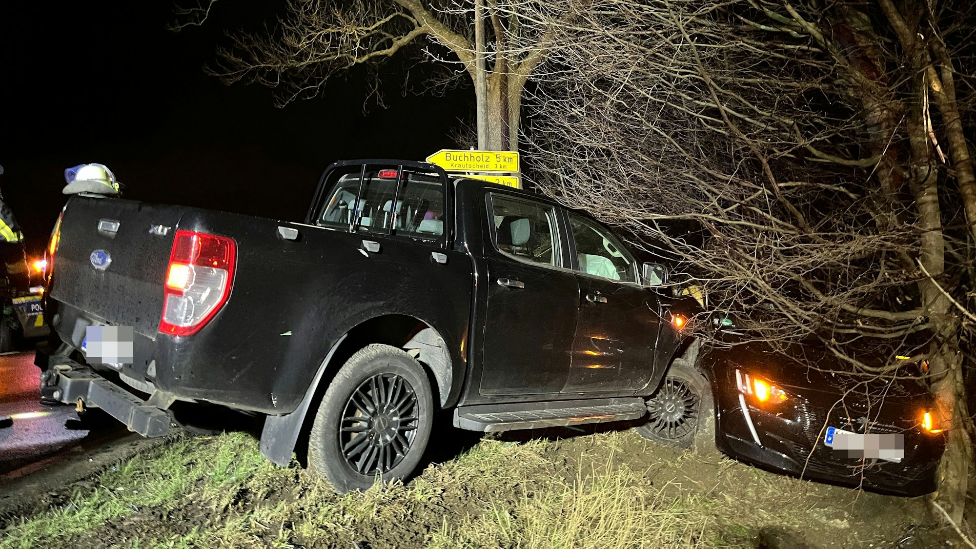 Bei einem Unfall an der Kreuzung Krautscheider Straße/Bundesstraße 8 bei Wasserheß sind zwei Frauen verletzt worden.