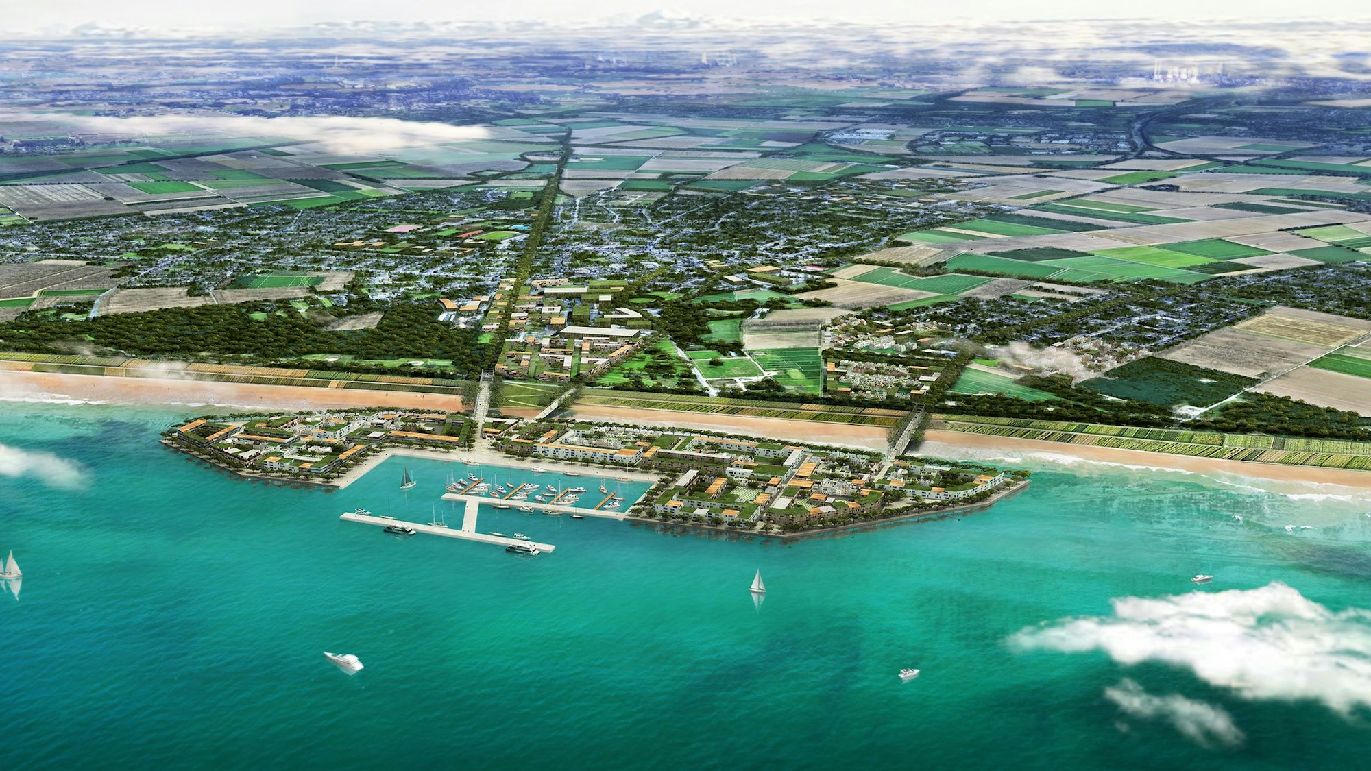 Für die Anlage eines Hafenbalkons am jetzigen Tagebaurand fordert die Stadt finanzielle Unterstützung von Bund und Land.