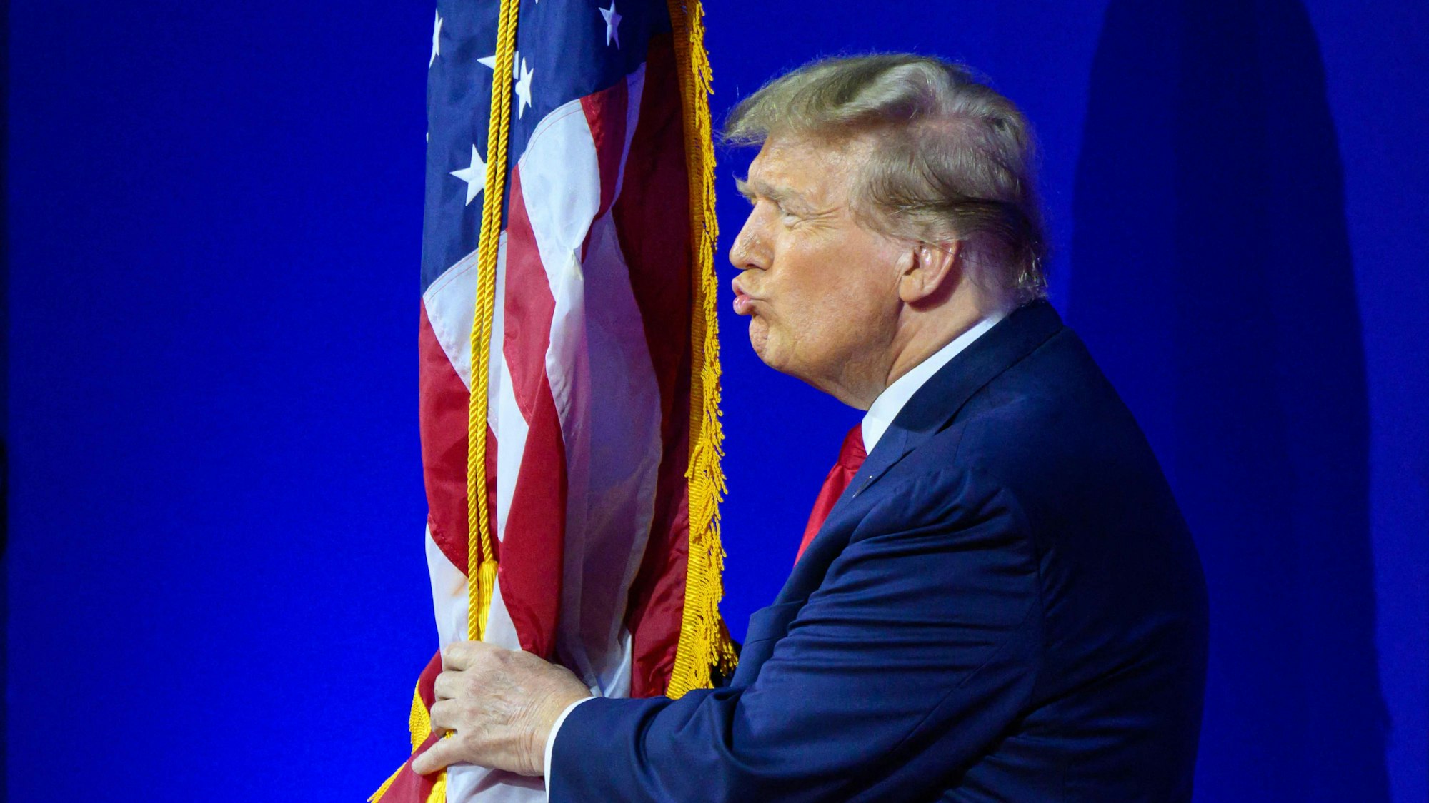 Donald Trump hat auch die Vorwahlen in South Carolina gegen Nikki Haley gewonnen.