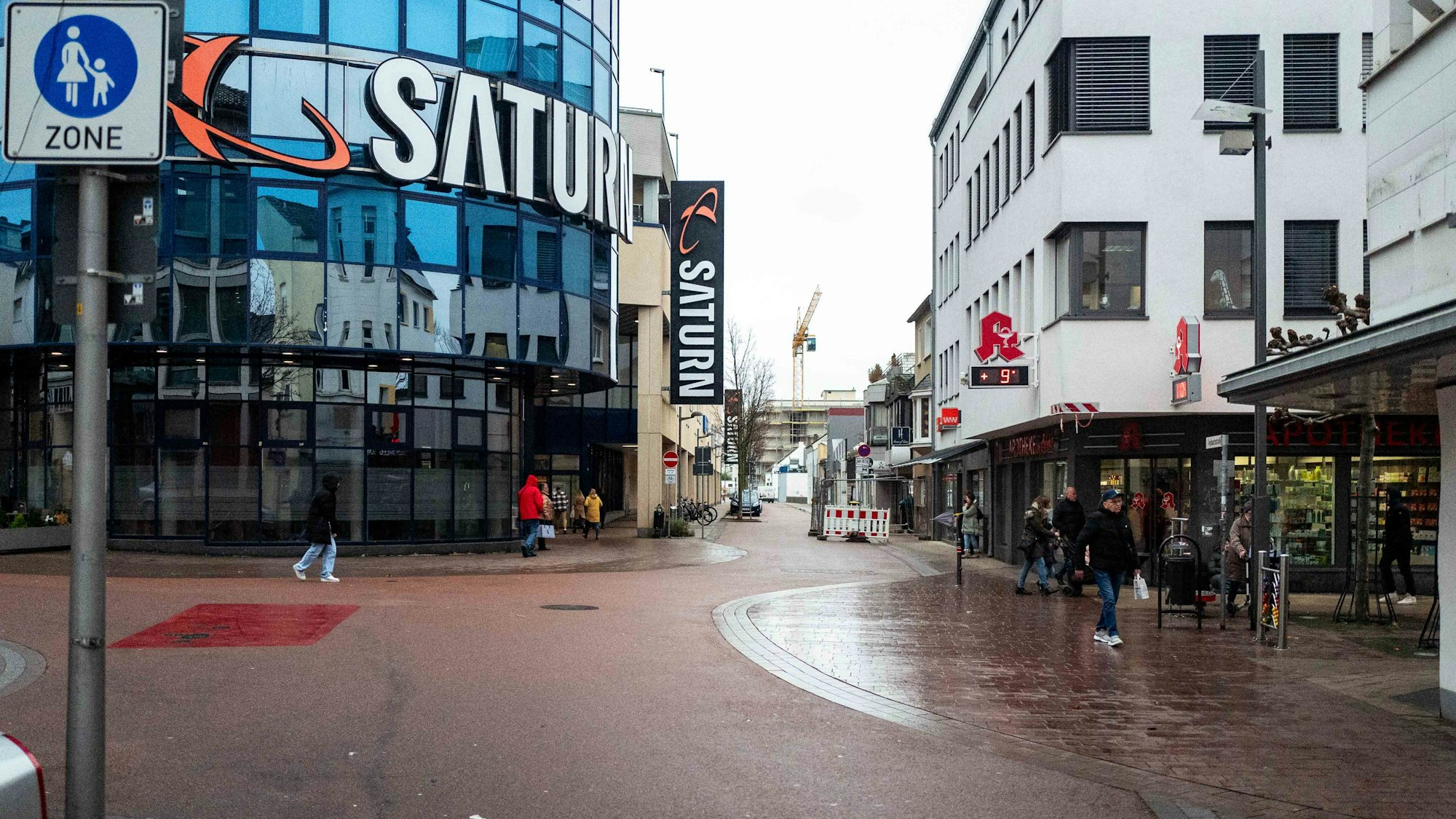 Das Bild zeigt das moderne Veybach-Center an der Gerberstraße in Euskirchen.