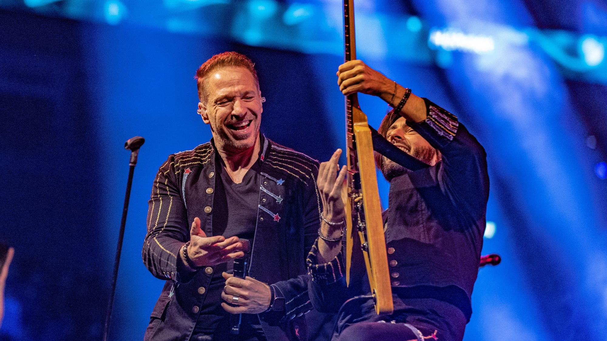 Höhner-Frontmann Patrick Lück und Gitarrist Edin Colic.