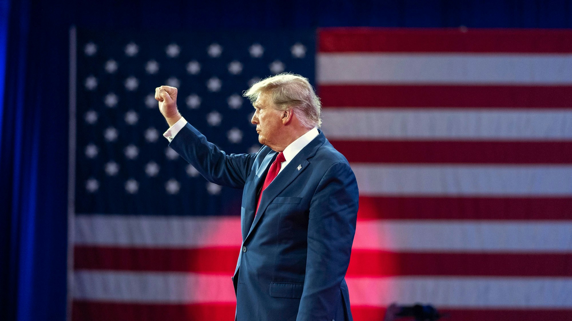 Donald Trump hat die Vorwahlen der Republikaner in Michigan klar gewonnen.dpa