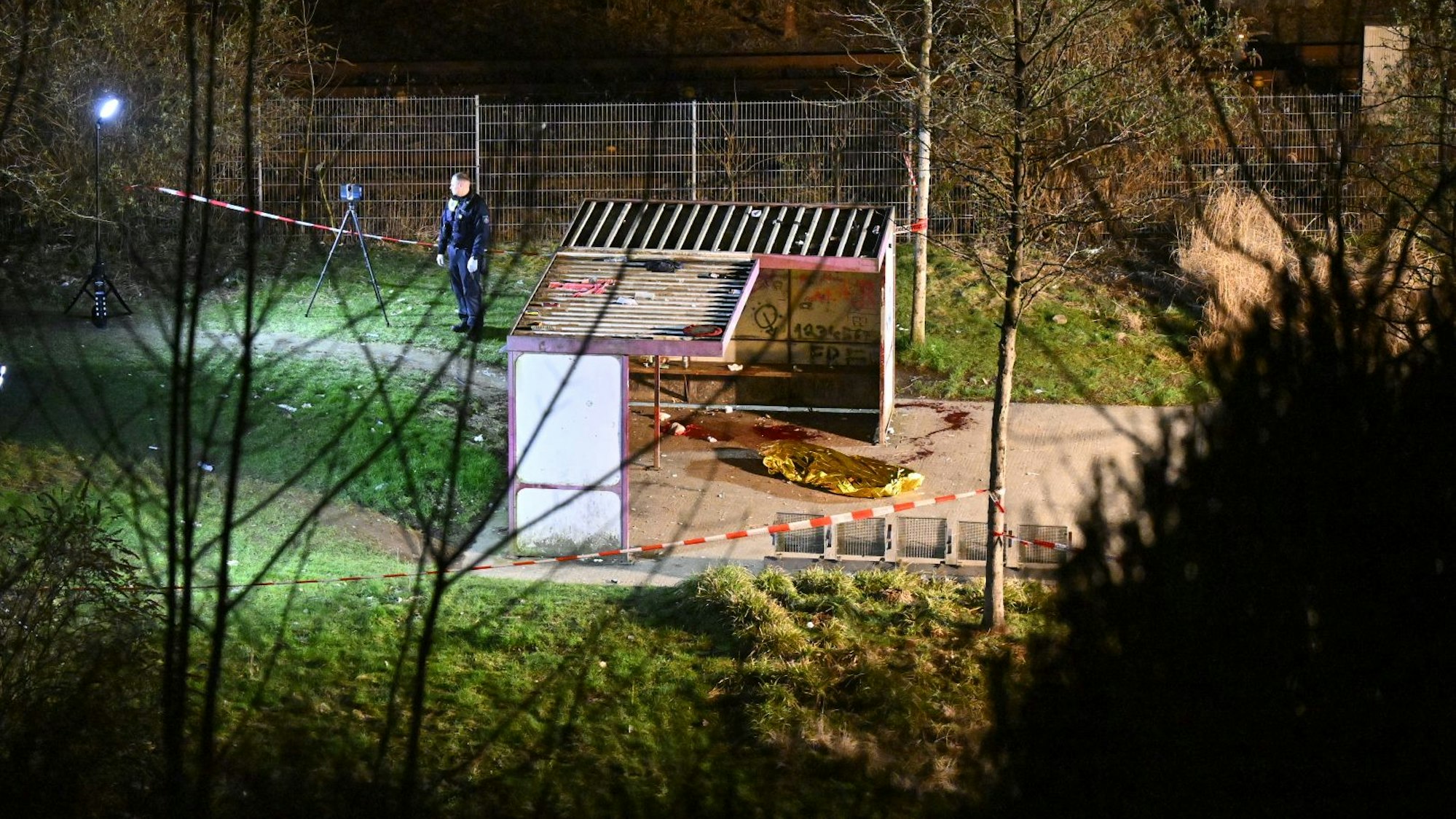 Eine tödliche Attacke gab es im Februar am sogenannten Trinkerbüdchen im hinteren Bereich des Busbahnhofs.