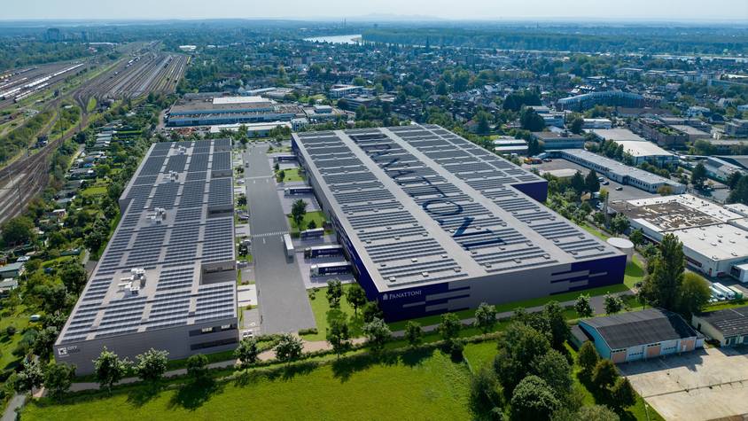 Die Visualisierung zeigt den künftigen Campus Köln Ost von Entwickler Panattoni in Porz-Westhoven.
