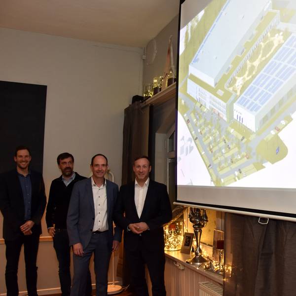 Zu sehen sind Rudolf Wieland, Philipp Jaspers, Andreas Heller und Jan Hanisch