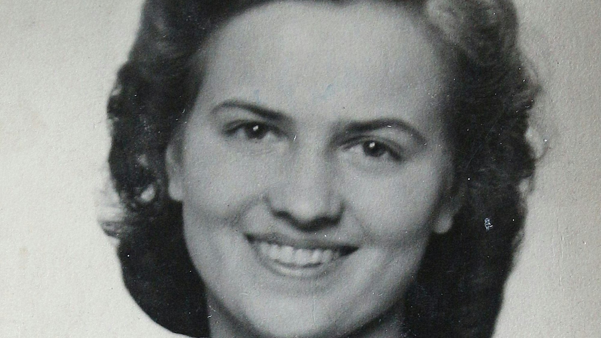 Die Jubilarin in jungen Jahren.