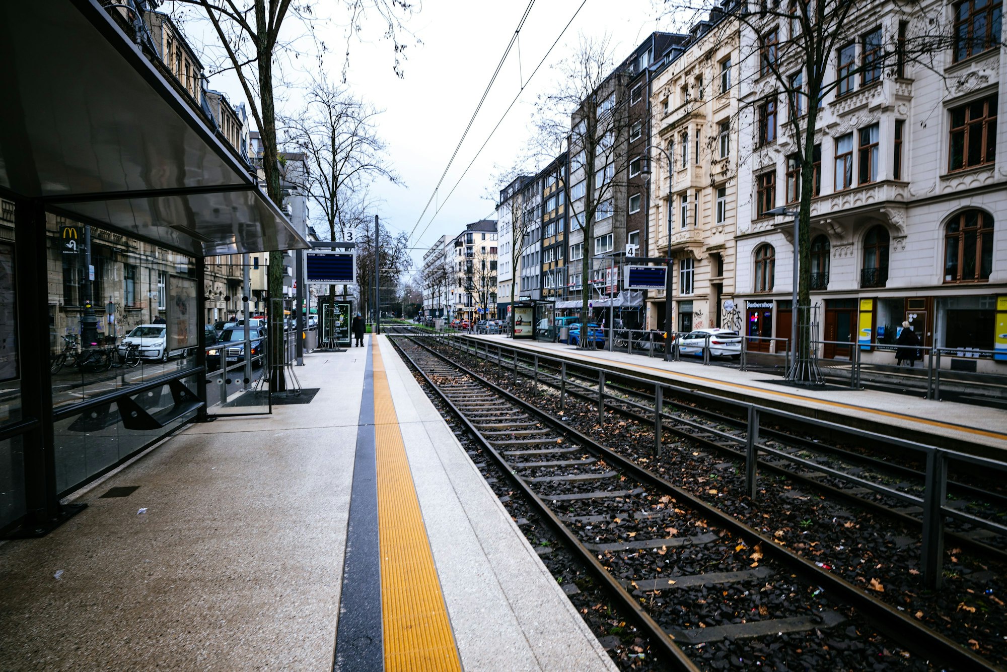 Freiflächen: die Haltestelle Chlodwigplatz.