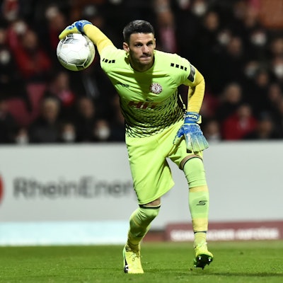 Fußball Regionalliga West 23. Spieltag: Fortuna Köln - Rot-Weiss Essen am 16.03.2022 im
Südstadion in Köln
Andre Weis ( SC Fortuna Köln )
Foto: Thorsten Tillmann / FUNKE Foto Services