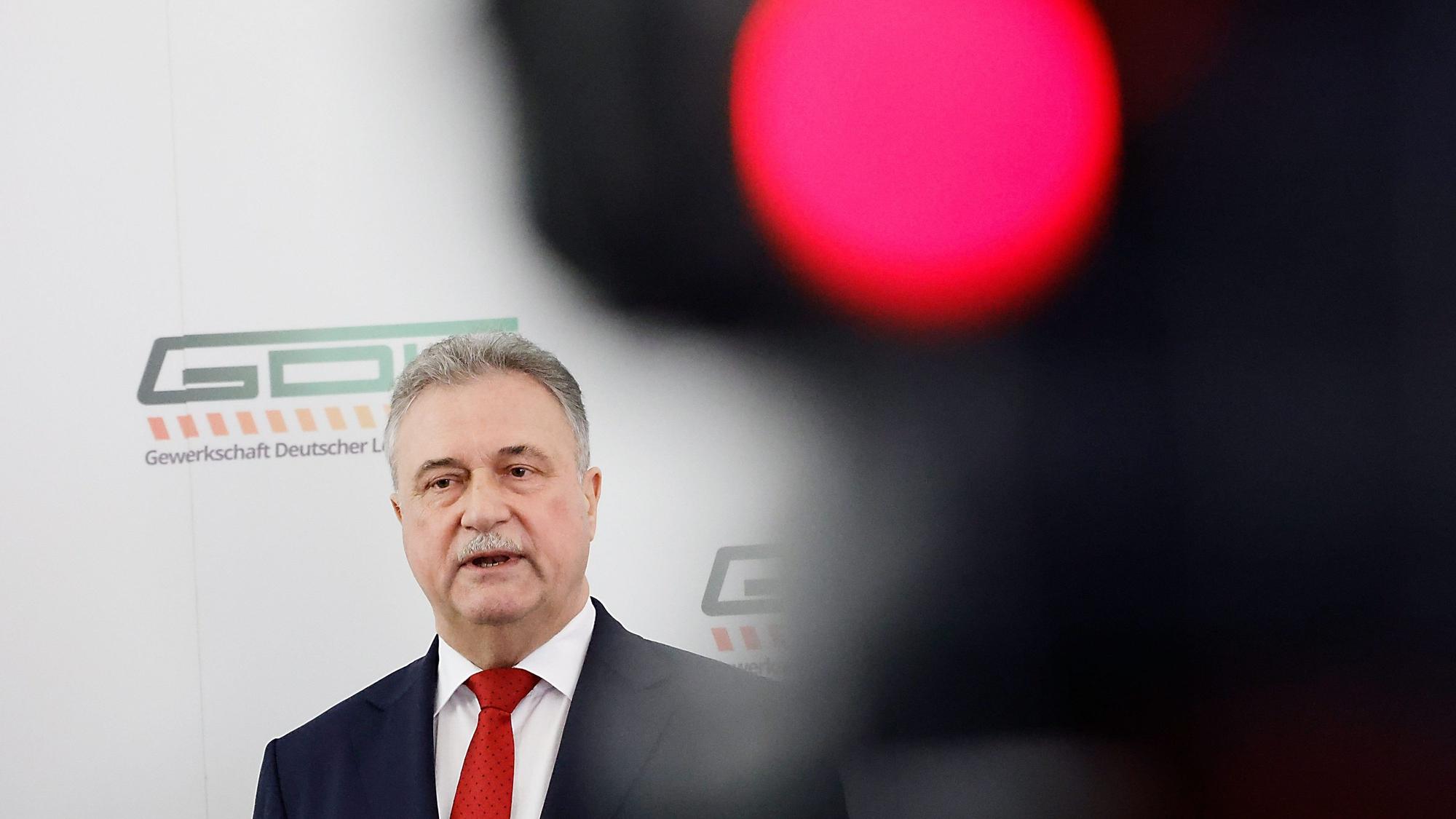 Claus Weselsky, Vorsitzender der Gewerkschaft Deutscher Lokomotivführer (GDL)
