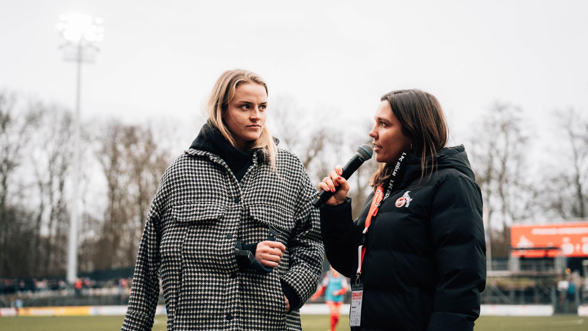Svenja Hein (24), Stadionsprecherin 1. FC Köln Frauen.