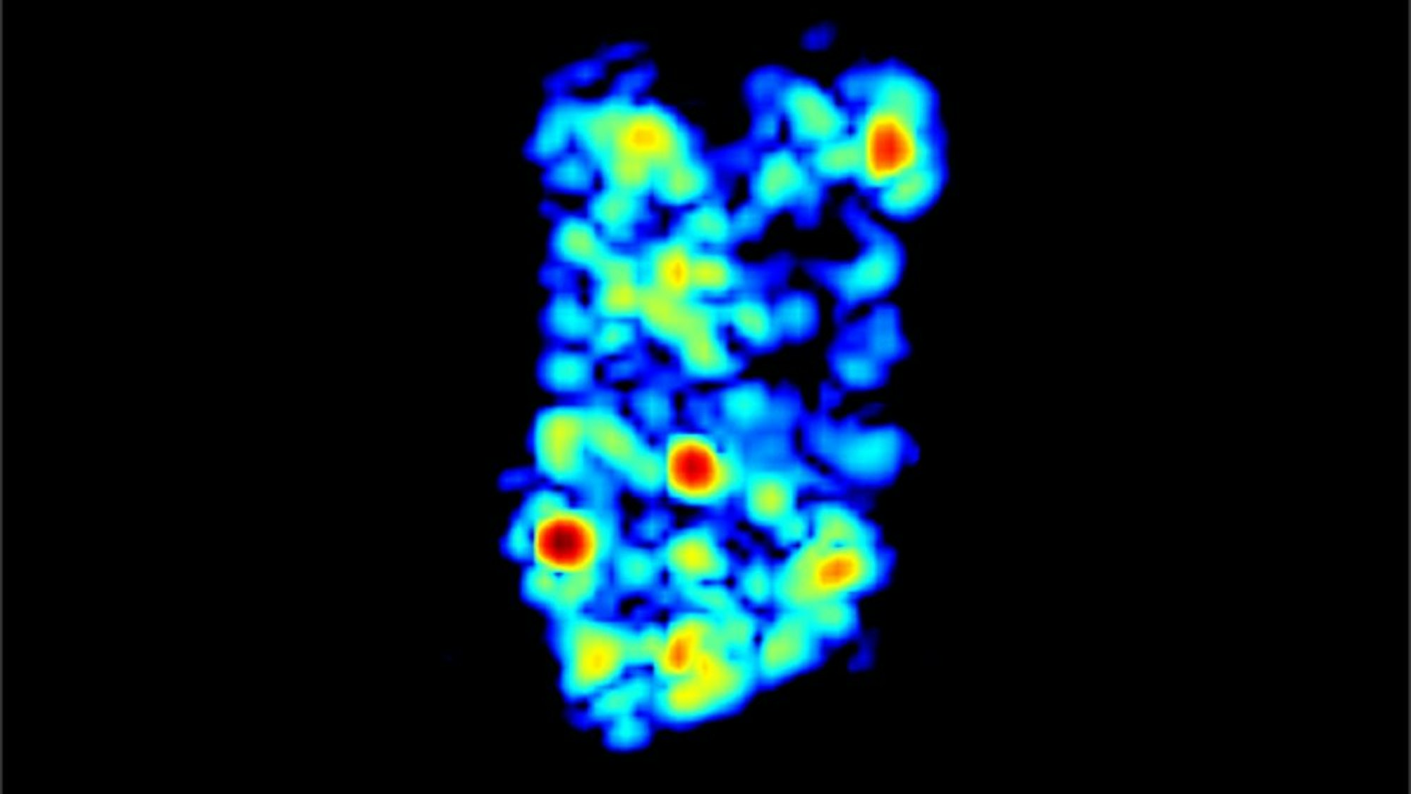 Das Radarabbild des Batterie-Packs von der Weltraumstation ISS