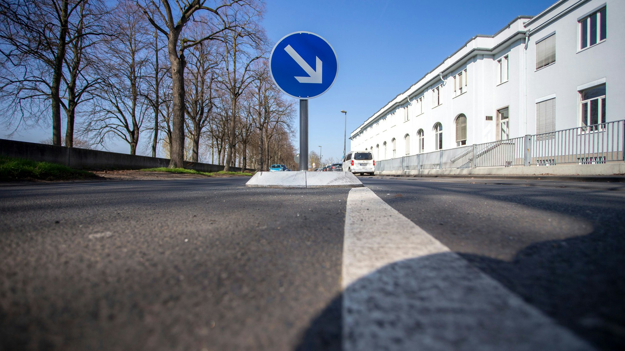 Die Alfred-Schütte-Allee in Deutz