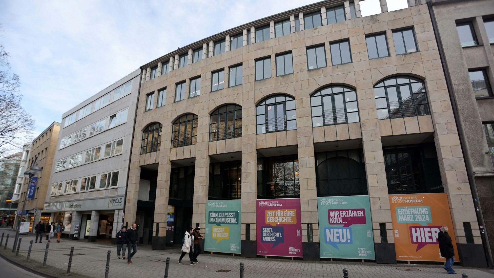 Das Interimsgebäude des Stadtmuseums im früheren Modehaus Franz Sauer.