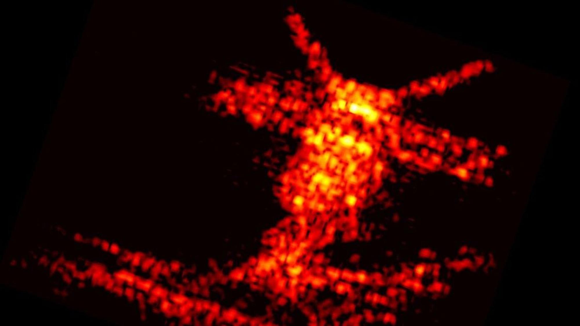 Radarabbild des Satelitten ERS-2, aufgenommen durch TIRA in Wachtberg