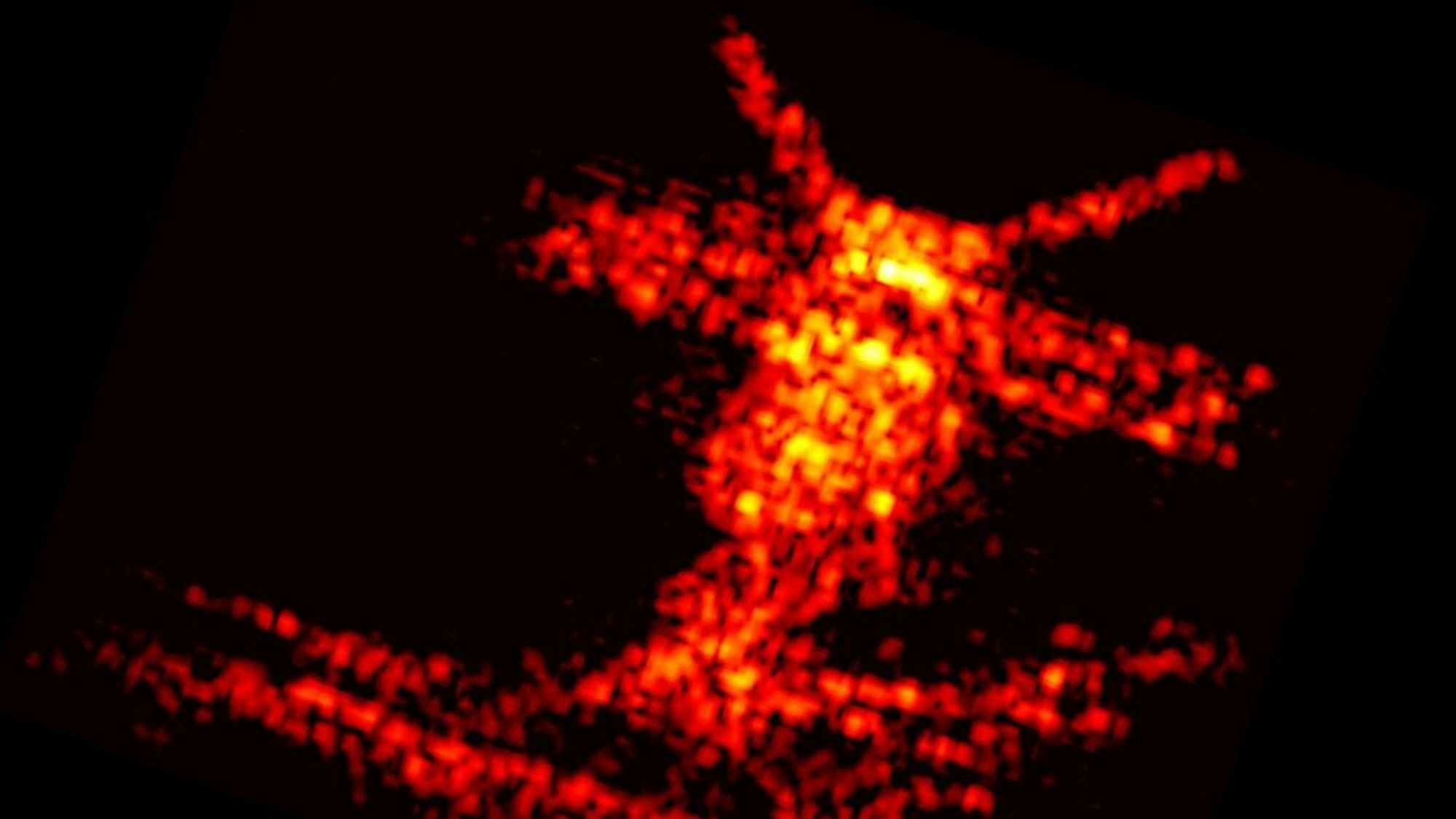 Radarabbild des Satelitten ERS-2, aufgenommen durch TIRA in Wachtberg