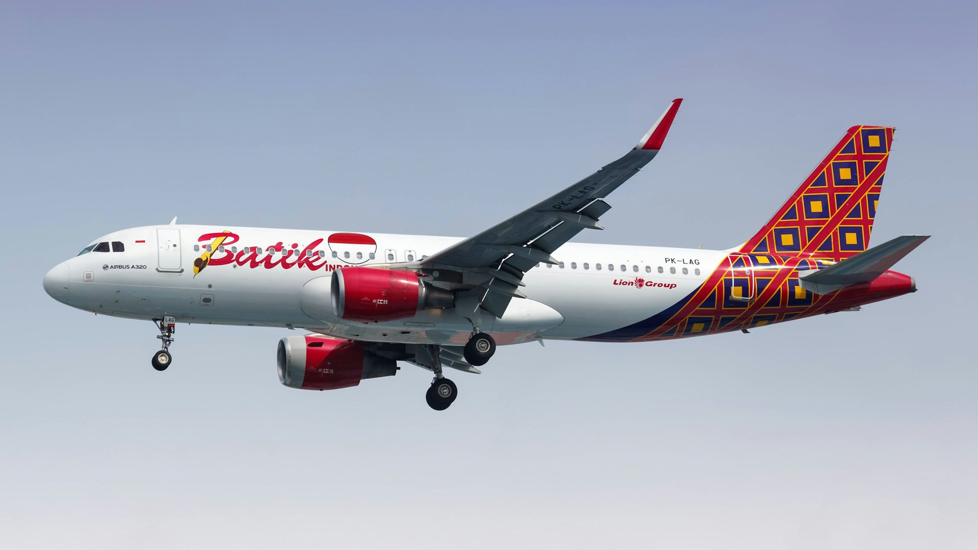 Ein Airbus A320 der indonesischen Airline Batik Air. Eine solche Maschine ist im Januar eine halbe Stunde lang führungslos in der Luft gewesen.