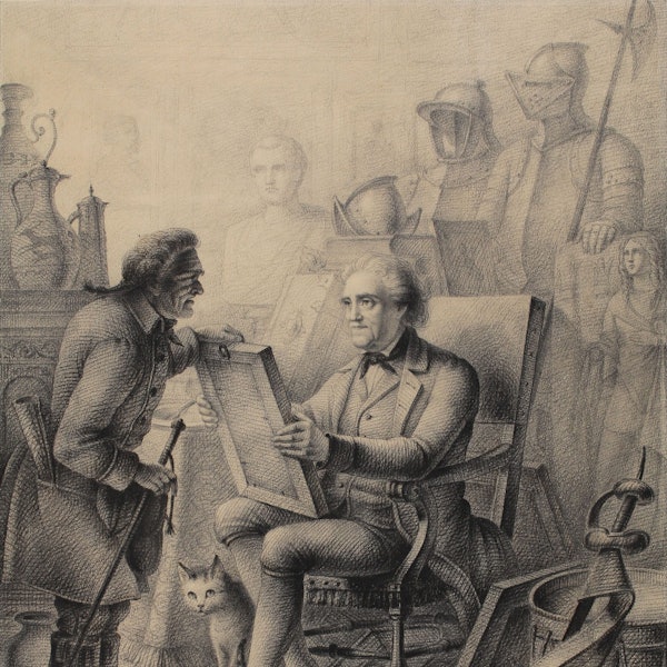 Nicolas Salm Ferdinand Franz Wallraf inmitten seiner Sammlung