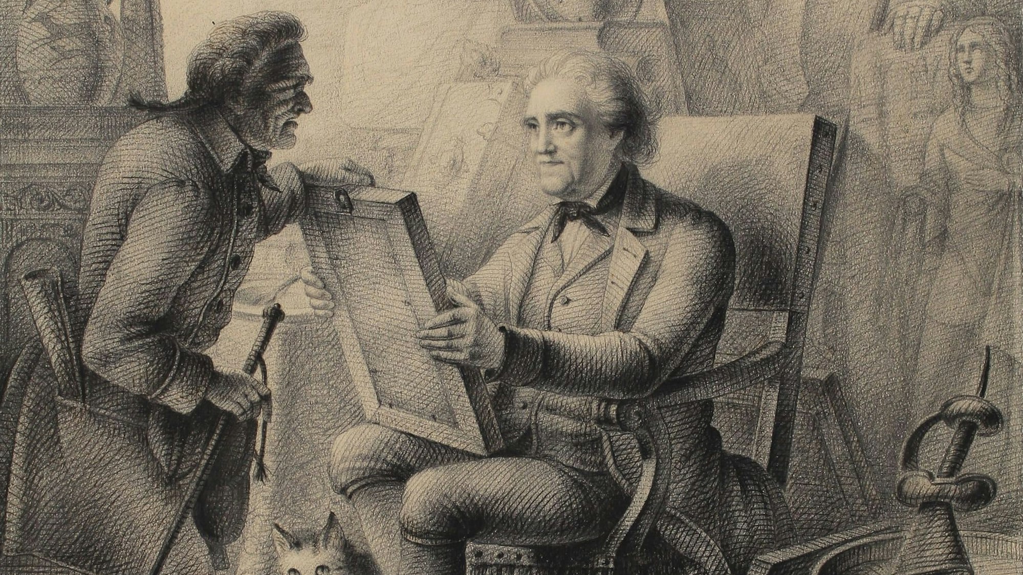 Nicolas Salm Ferdinand Franz Wallraf inmitten seiner Sammlung