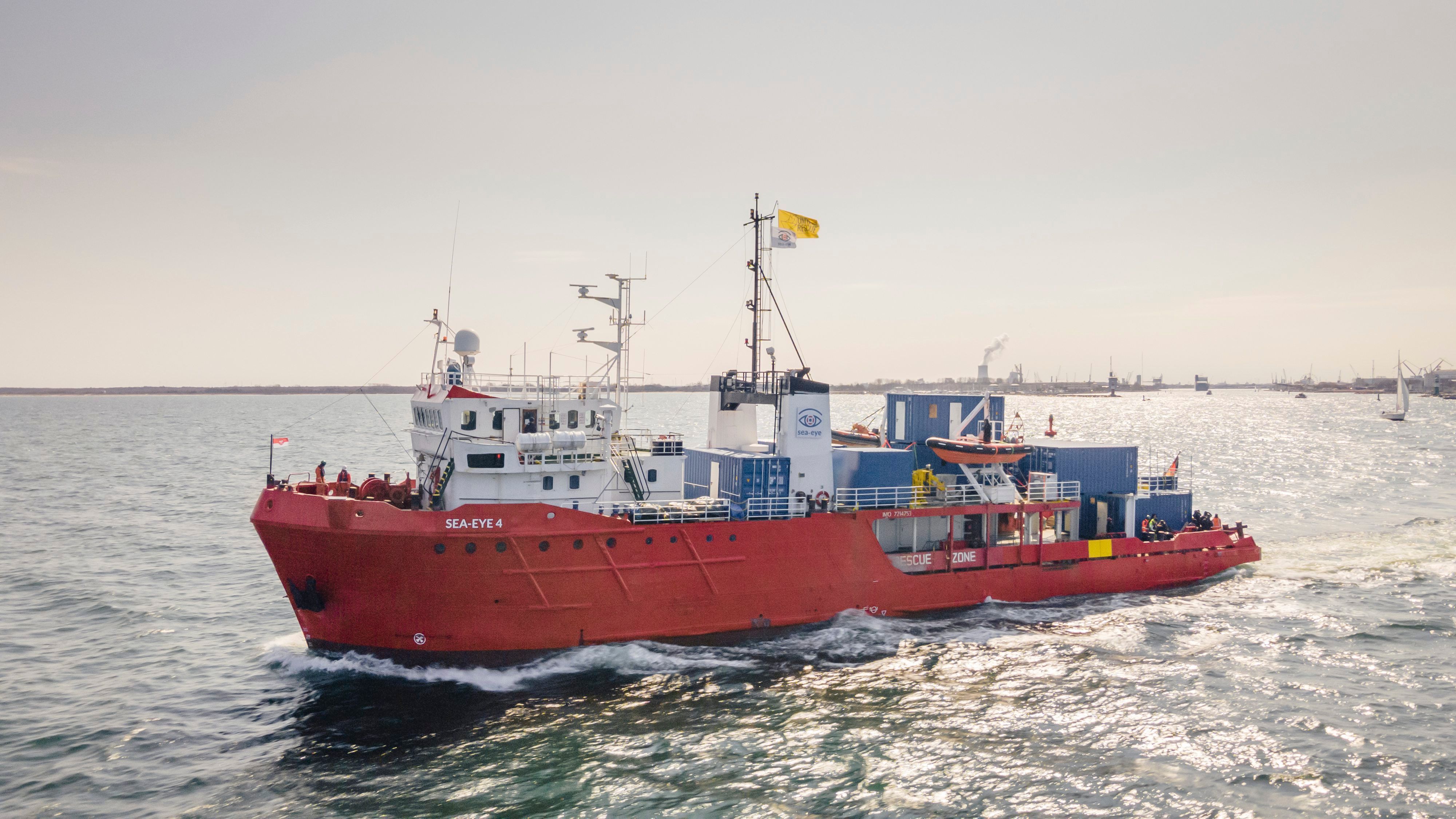 Dieses von Sea-Eye zur Verfügung gestellte Foto zeigt das Schiff „Sea-Eye 4“.