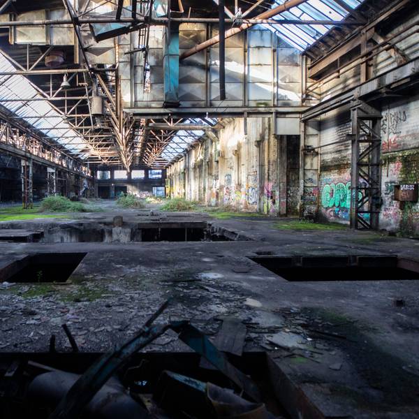 Die ehemaligen KHD-Hallen auf dem Produktionsgelände in Mülheim.