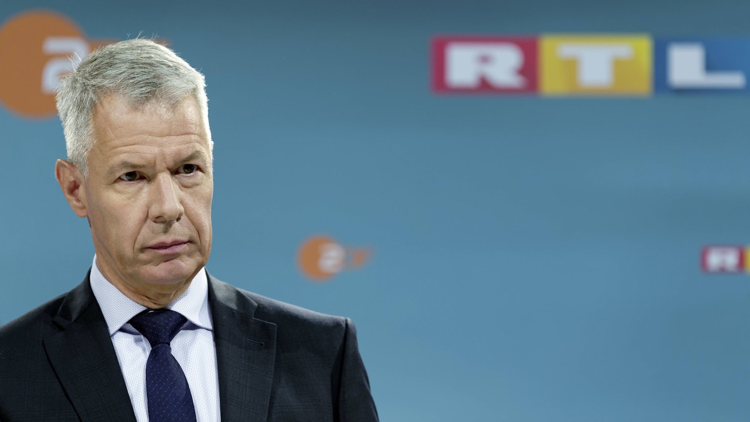 Peter Kloeppel vor dem TV-Duell der Kanzlerkandidaten 2017.