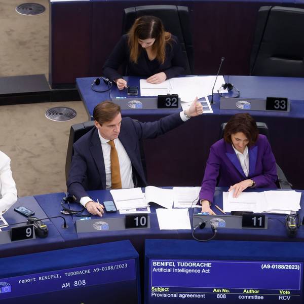 Straßburg: Die Gesetzgeber der Europäischen Union stimmen über ein Gesetz zur künstlichen Intelligenz ab.