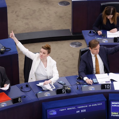 Straßburg: Die Gesetzgeber der Europäischen Union stimmen über ein Gesetz zur künstlichen Intelligenz ab.