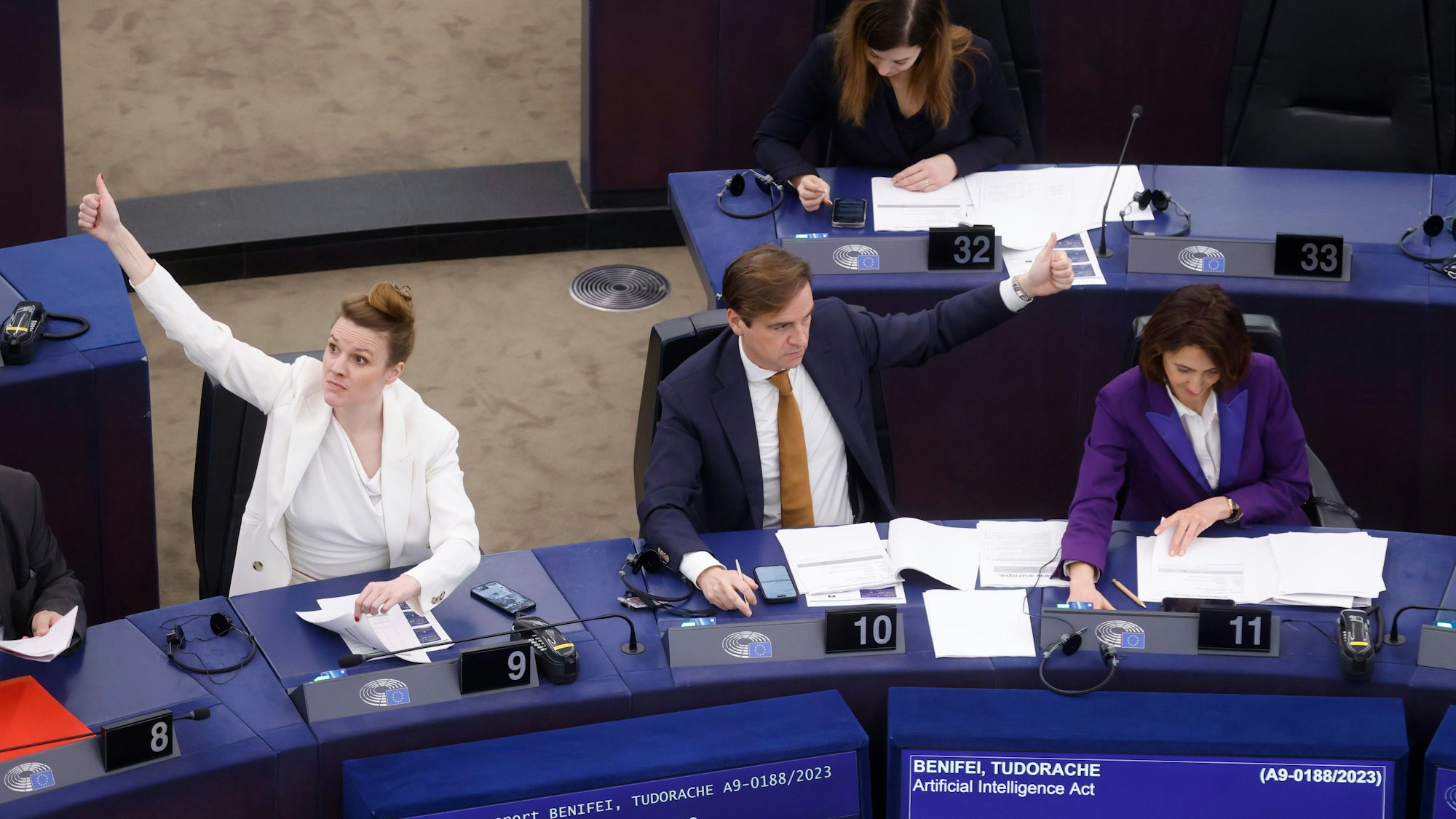 Straßburg: Die Gesetzgeber der Europäischen Union stimmen über ein Gesetz zur künstlichen Intelligenz ab.