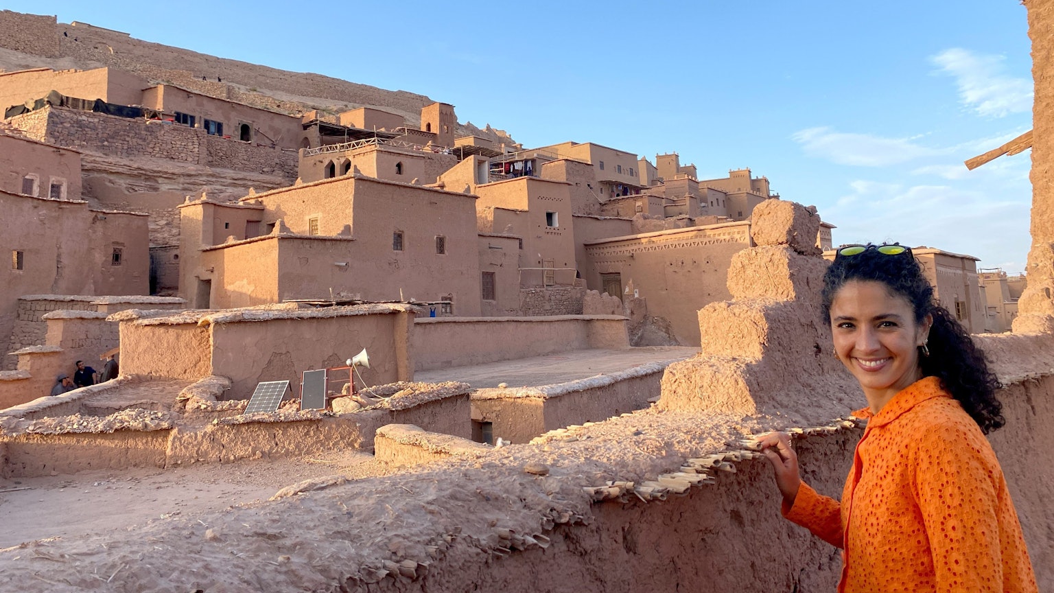 WDR-Moderatorin Siham El-Maimouni in Marokko.