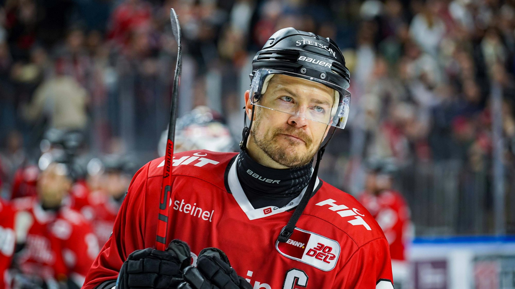 Kapitän der Haie und der Nationalmannschaft: Verteidiger Moritz Müller.