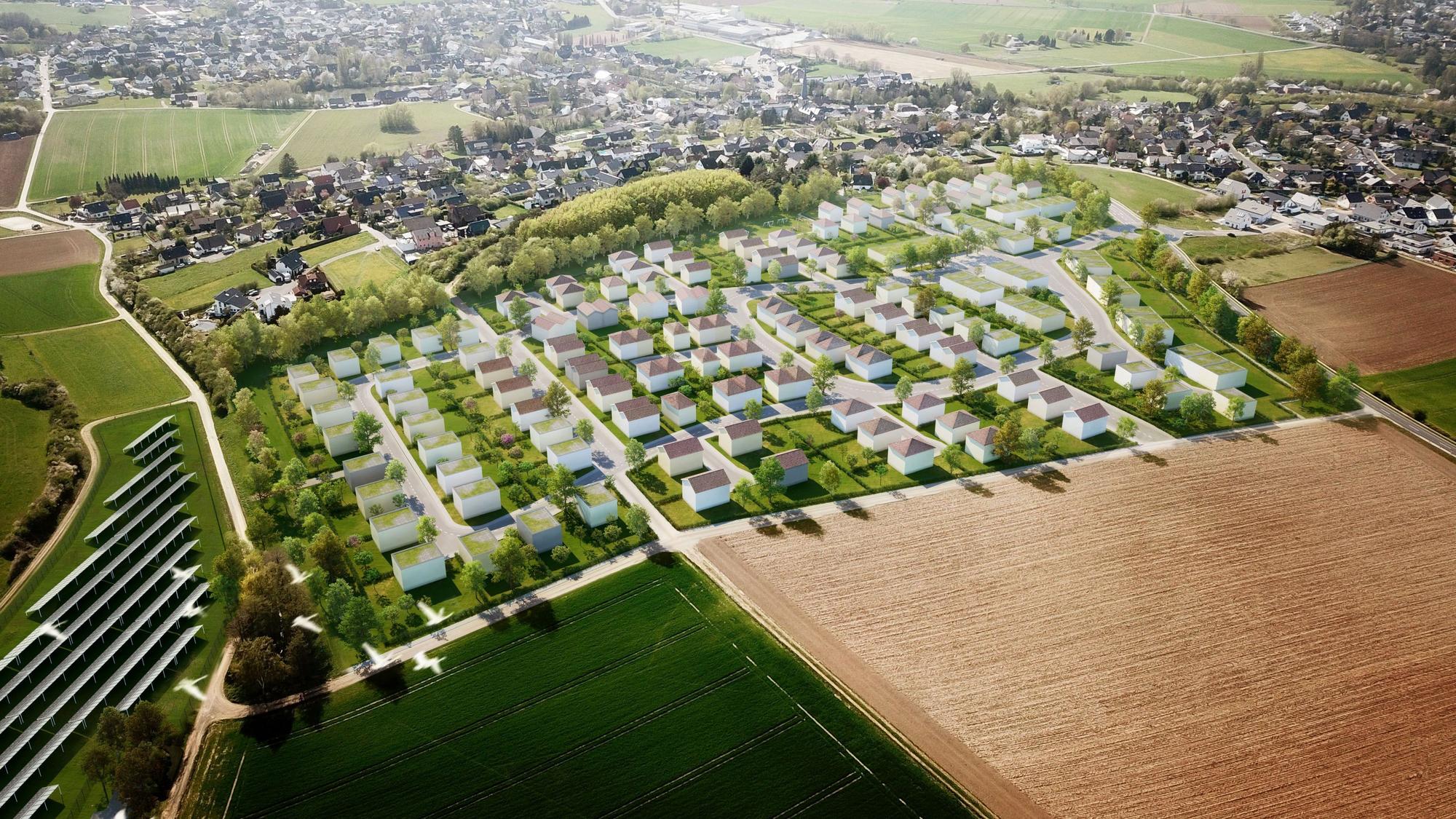 Visualisierung des Baugebietes „An den Ohndorfer Gärten“ in Kirspenich.