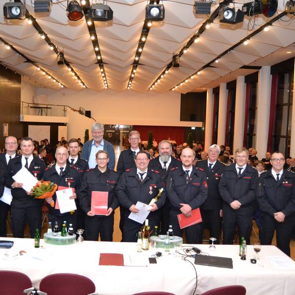 Jahresdienstbespechung Feuerwehr Nümbrecht, Ehrungen