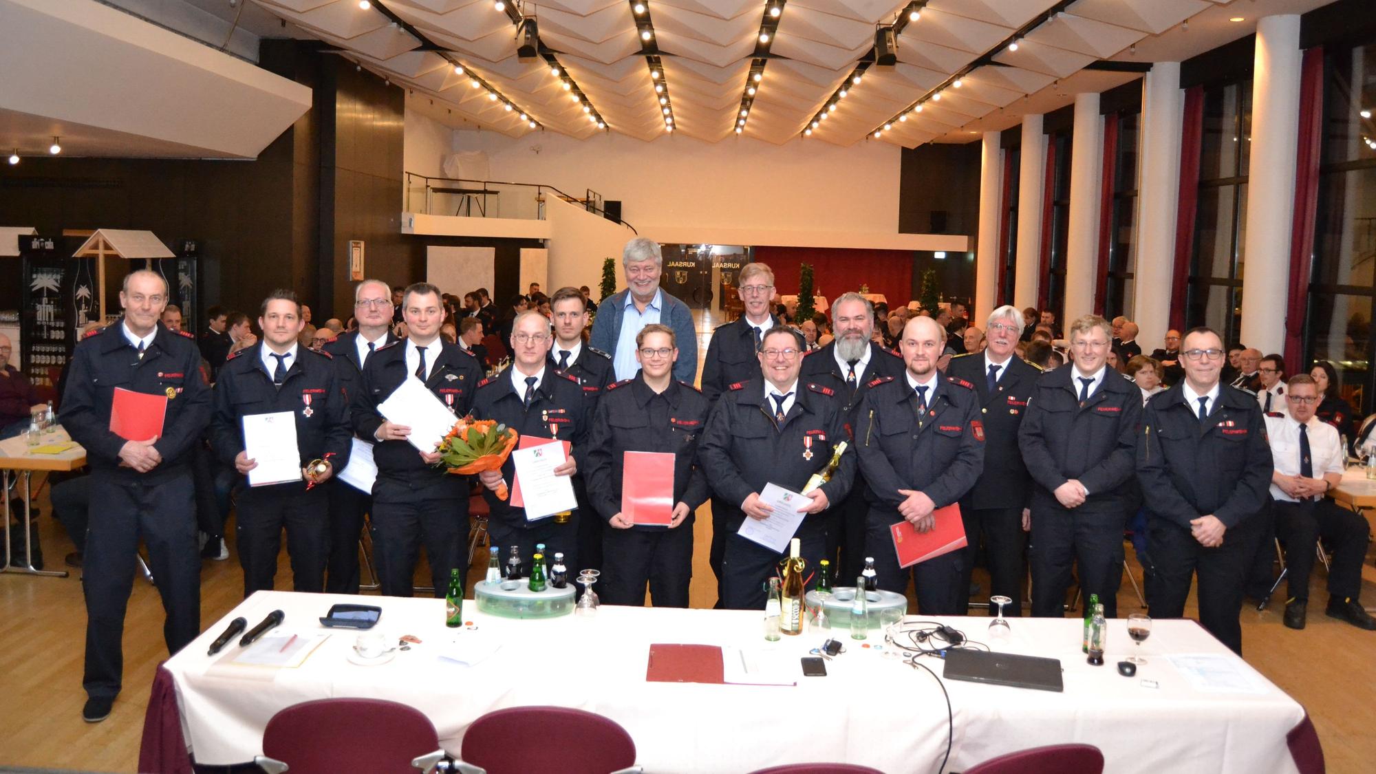 Jahresdienstbespechung Feuerwehr Nümbrecht, Ehrungen