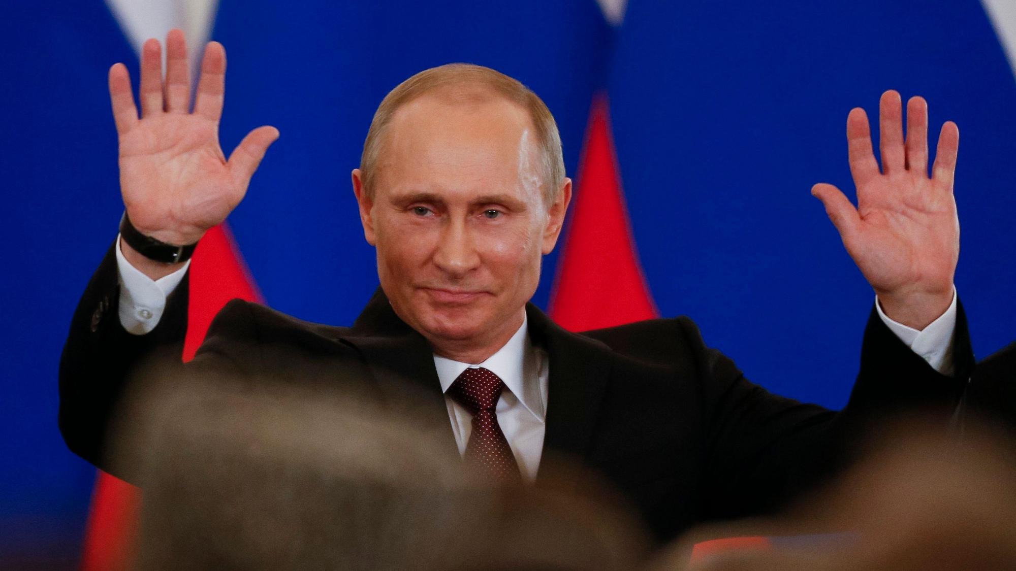 Putin am 18. März 2014, nachdem die Krim von Russland annektiert wurde. (Archivbild)