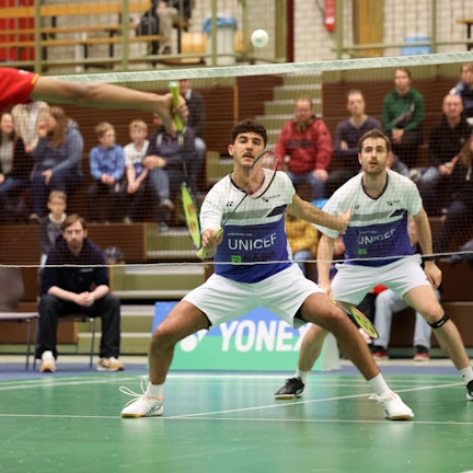 Das TVR-Herrendoppel mit Malik Bourakkadi und Jan Colin Völker