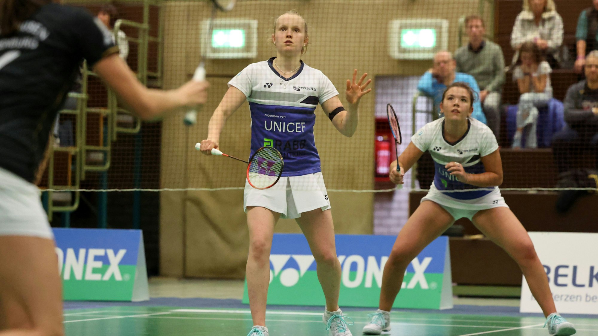 Michalski und Meyer während eines Matches