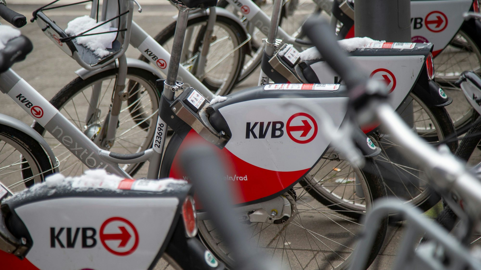Fahrräder der KVB.