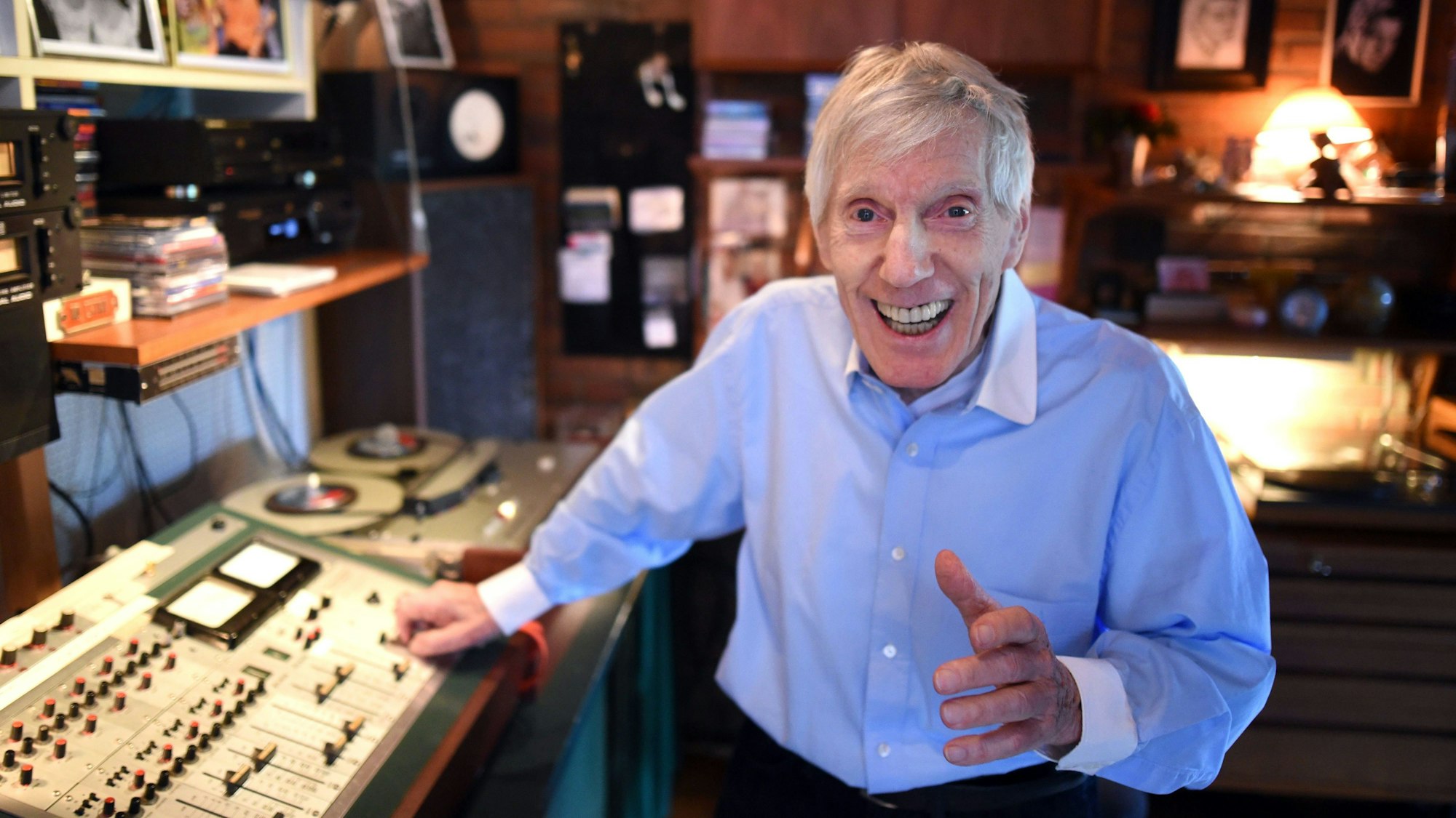 Hans Blum in seinem Studio.