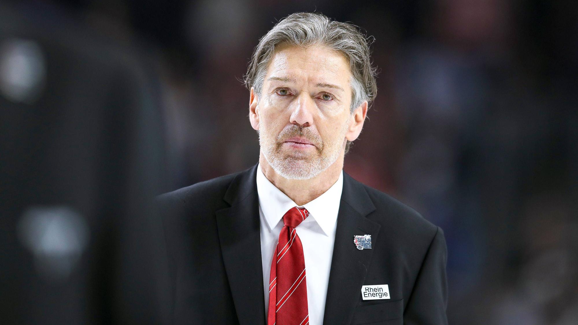 Haie-Headcoach Trainer Uwe Krupp nach dem Playoff-Aus gegen Ingolstadt.