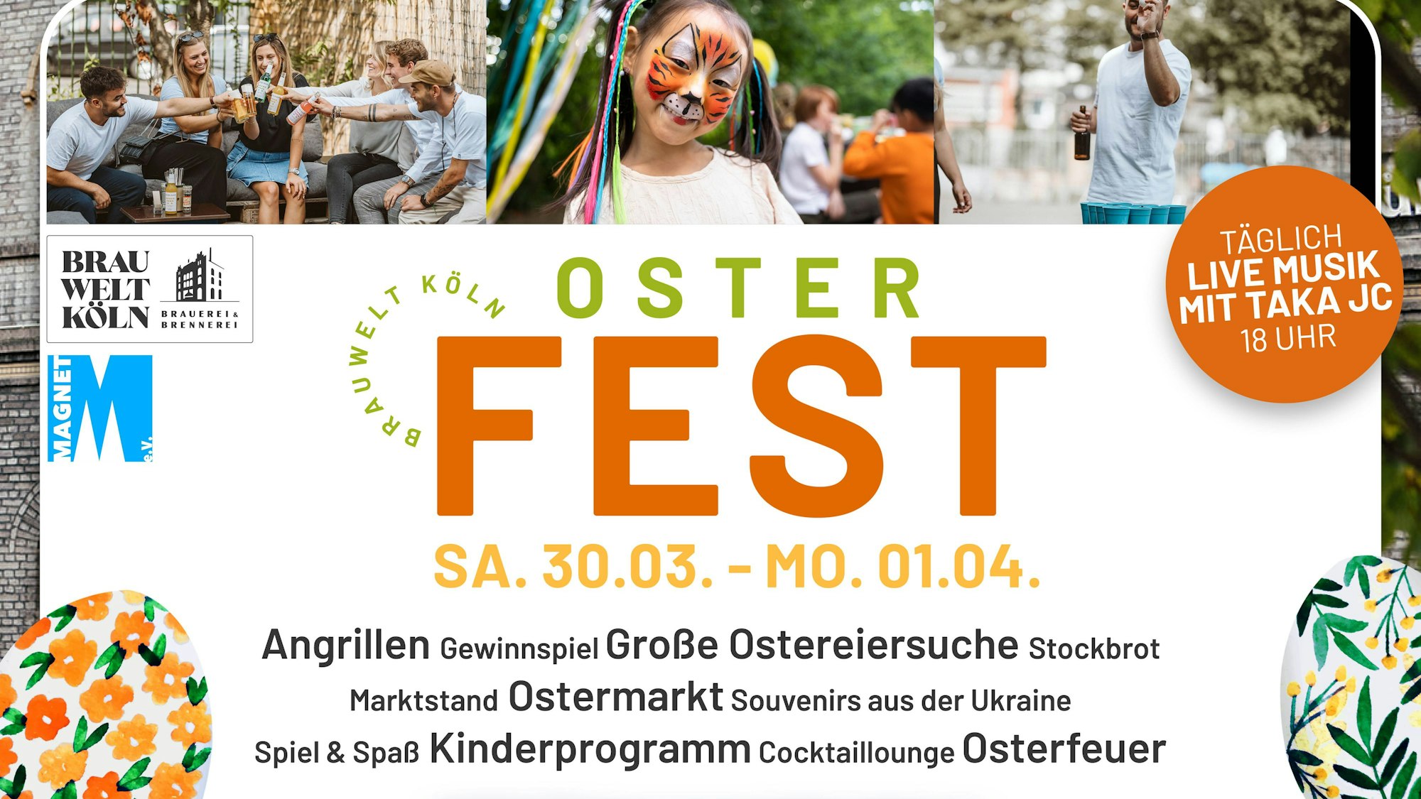 Ein vielfältiges Programm gibt es auch beim diesjährigen Osterfest in der Brauwelt.