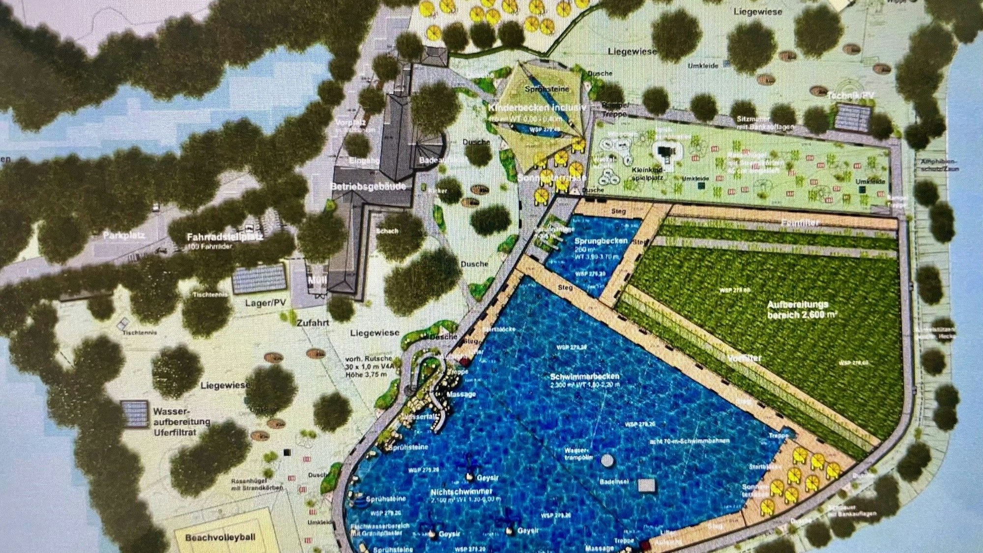 Die Grafik mit der geplanten Neuaufteilung.