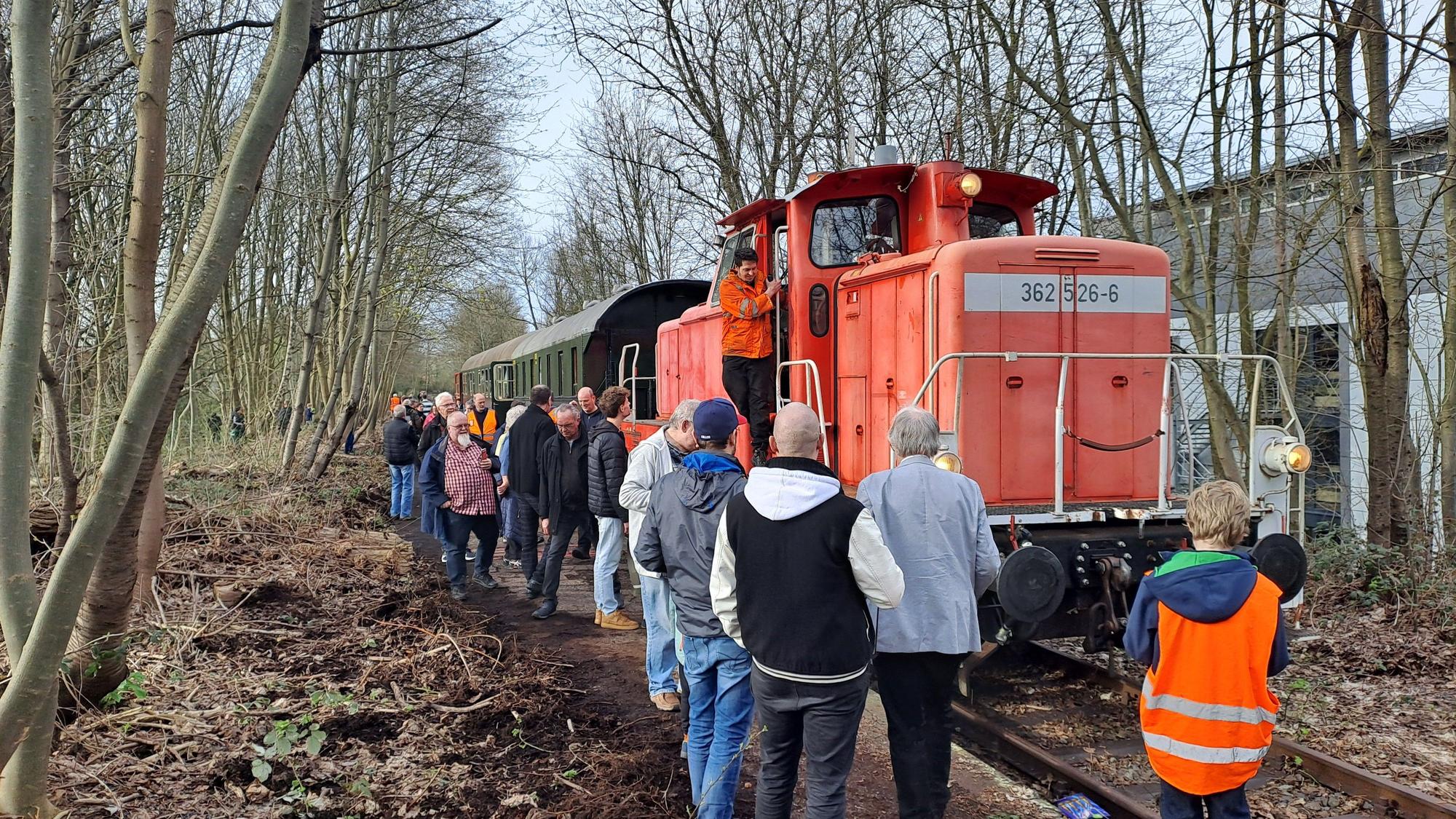 Die Zugfahrt endete am Bahnhof Gronau