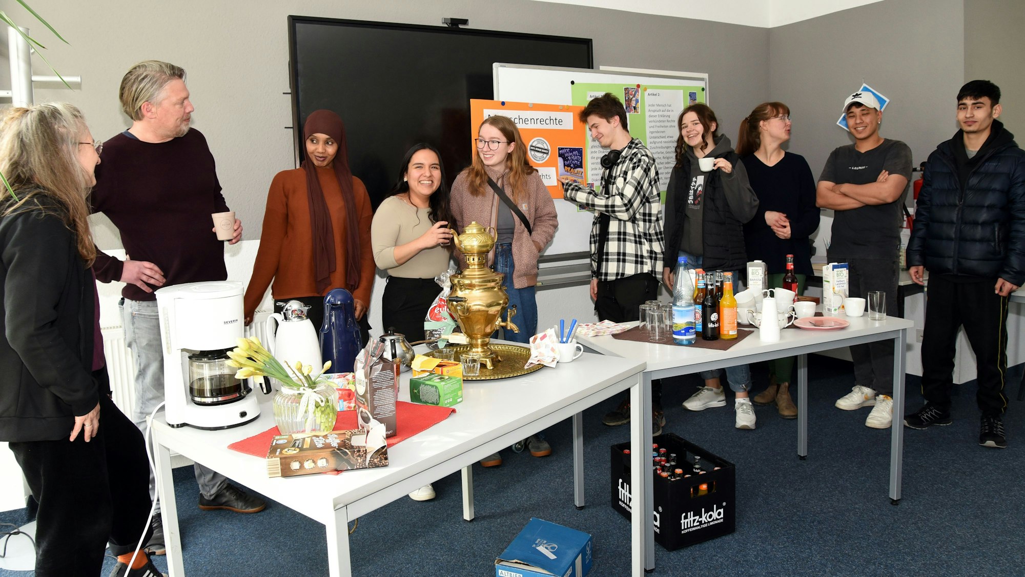 Im Café Global in der Vennstraße fand ein Interkultureller Austausch im Rahmen der Aktionswoche gegen Rassismus statt.