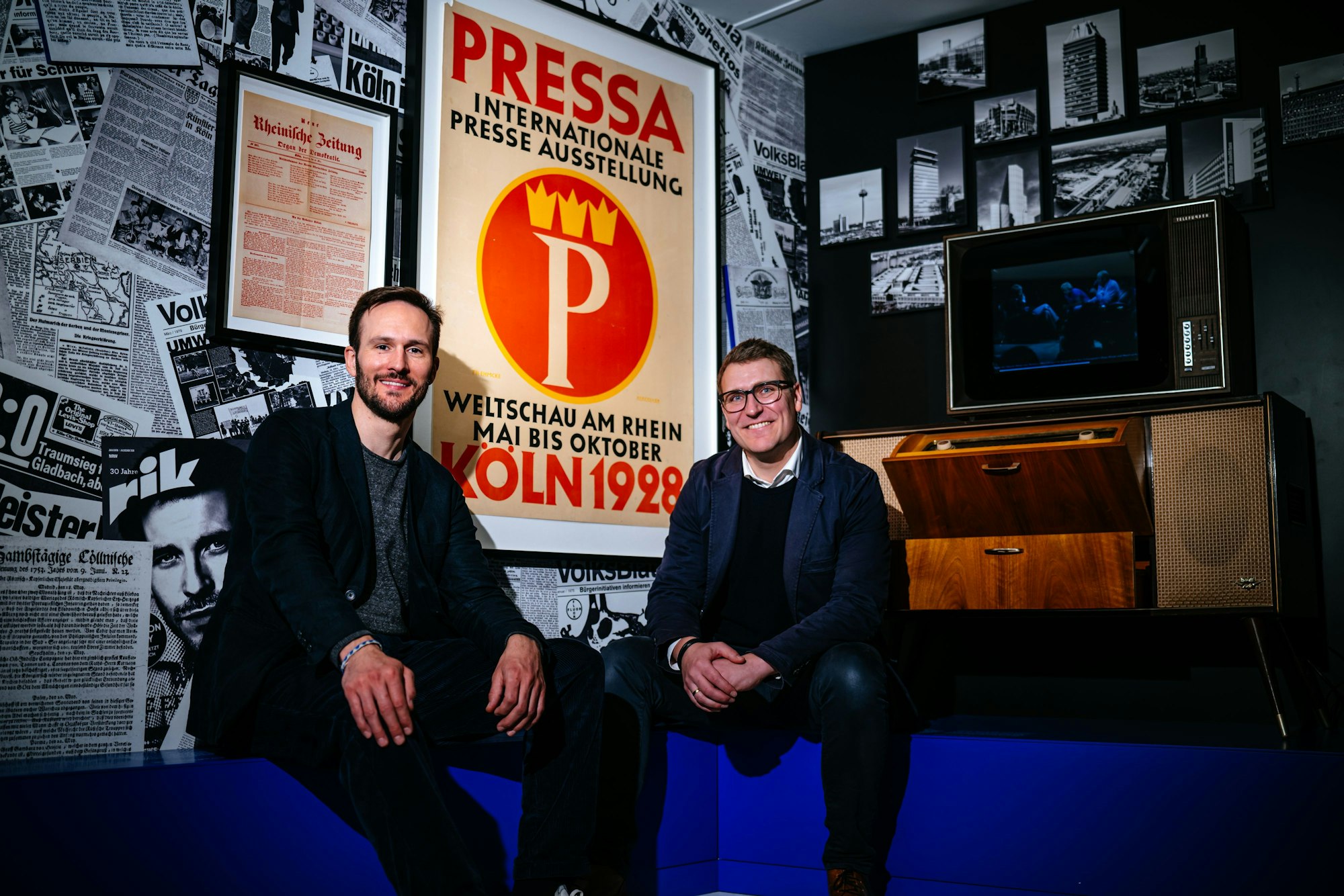 Die Kuratoren Sascha Pries und Stefan Lewejohann.