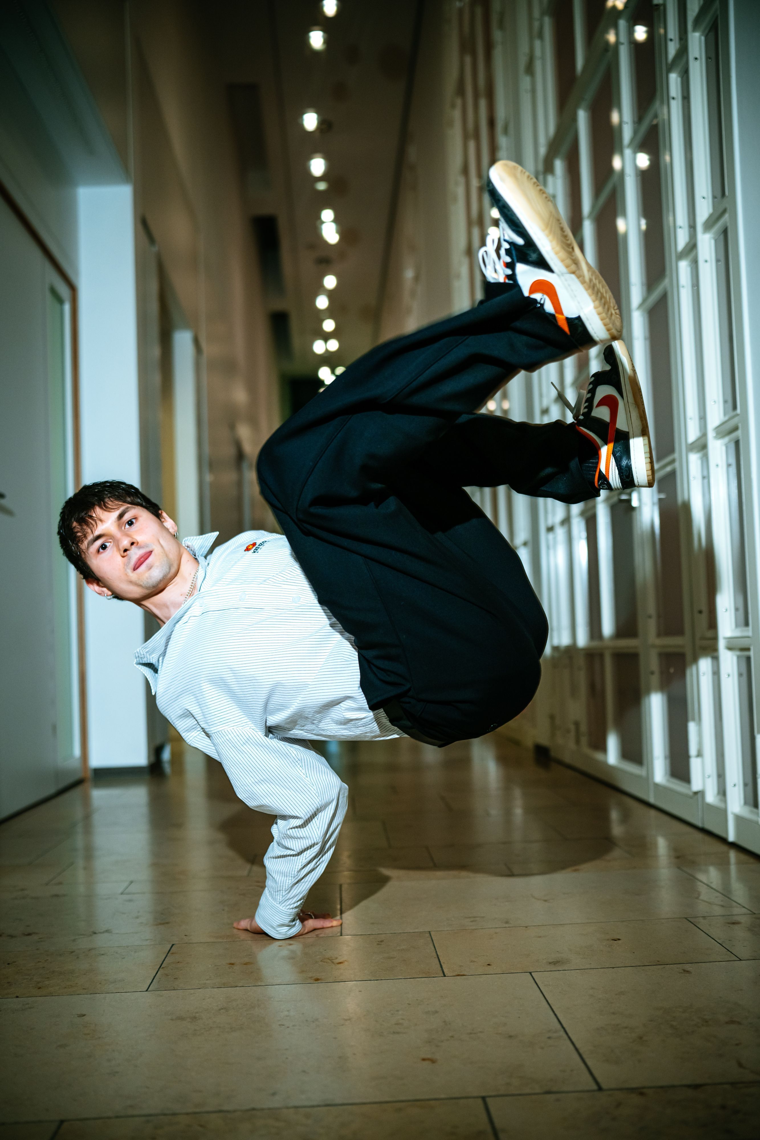 Der Breakdancer Mario Eckel gehörte zu den mit der „Großen Sportplakette“ Ausgezeichneten.