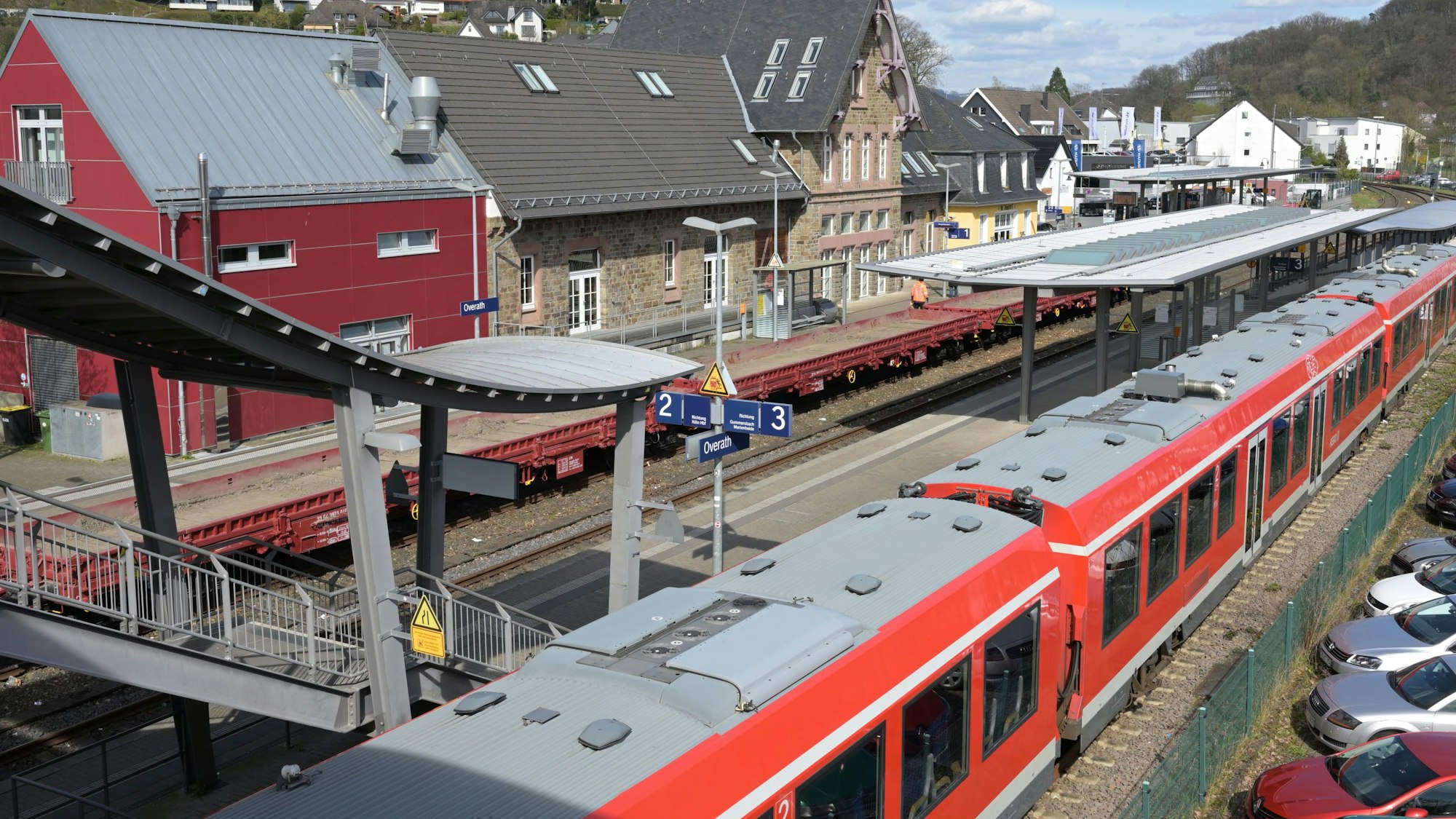Der Bahnhof Overath.